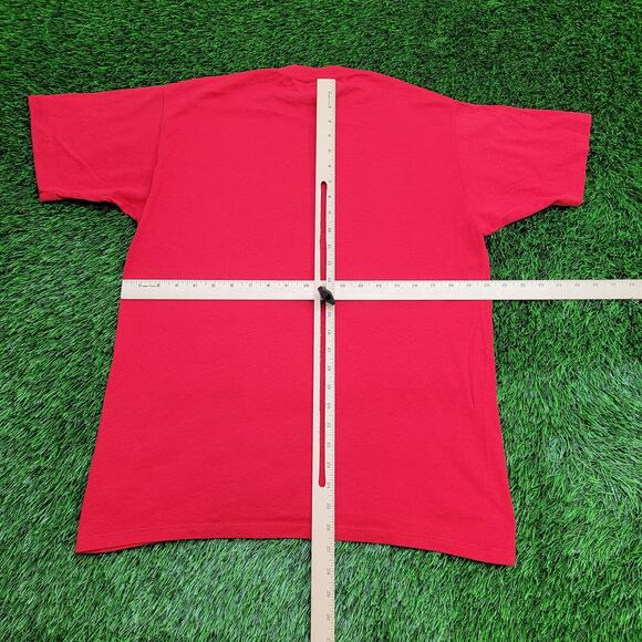 Vintage 80s Keen Vette Z06 Shirt M/L 20x27 Red Car Enthusiast - Picture 3 of 14